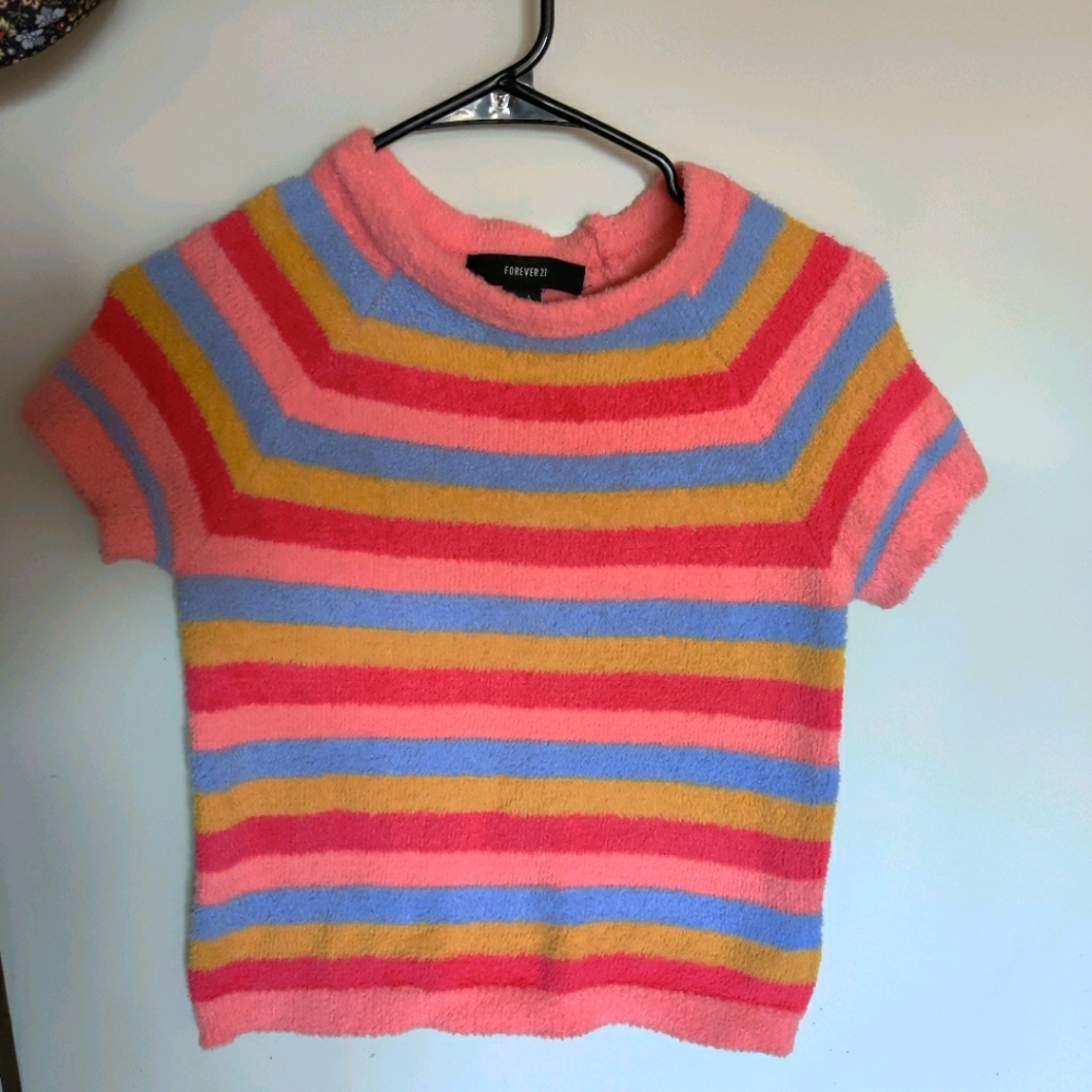 Colorful red sweater size S